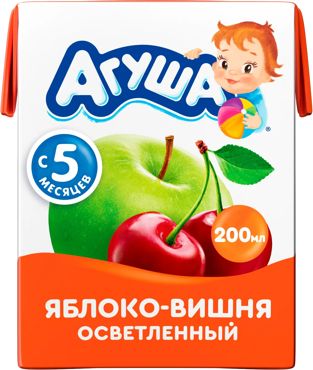 Сок Агуша Яблоко-вишня 200мл - Магнит-Продукты