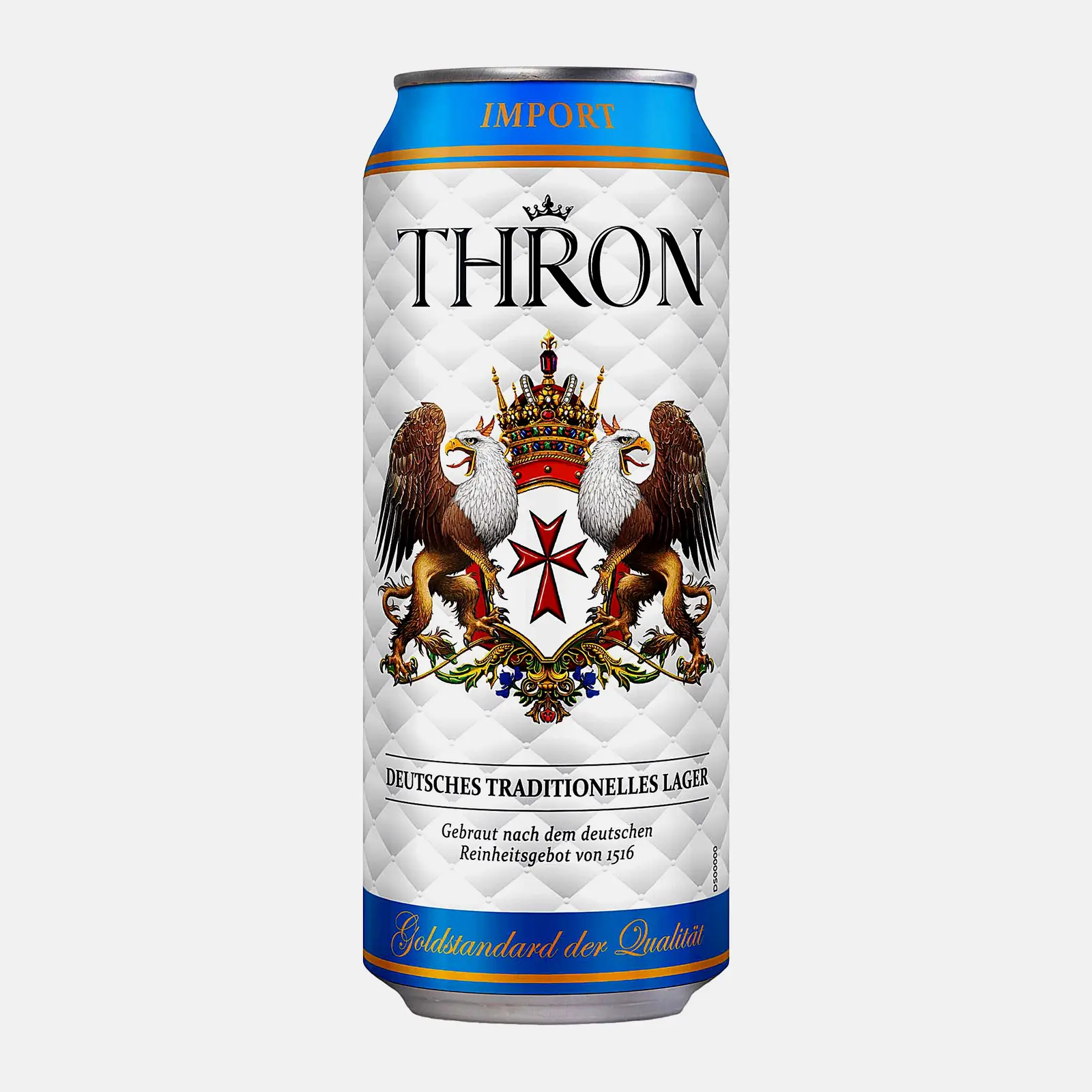 Пиво Thron Lager светлое фильтрованное 4.9% 500мл