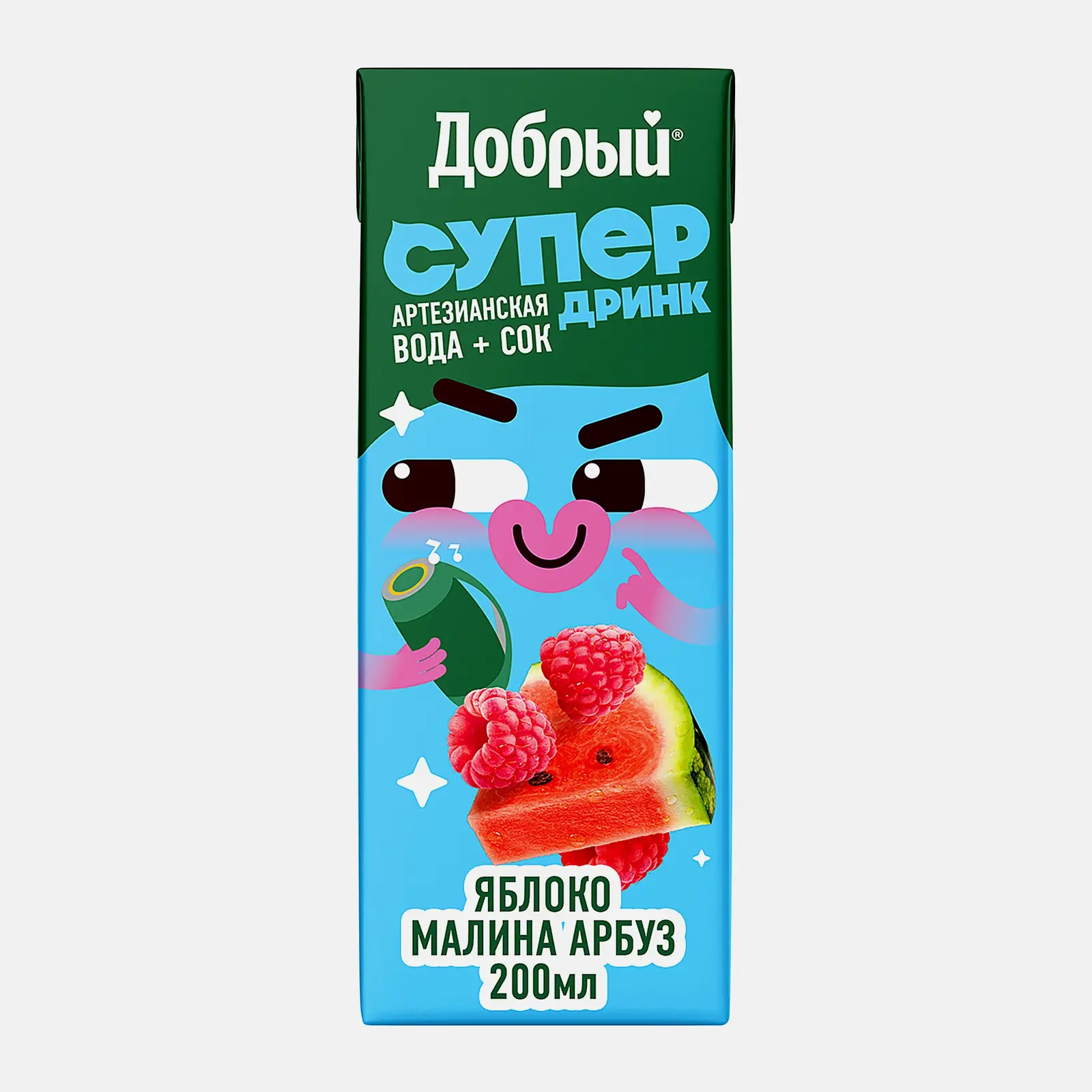 Напиток Добрый Active Kid яблоко малина арбуз 200мл Напиток Добрый Active Kid яблоко малина арбуз 200мл
