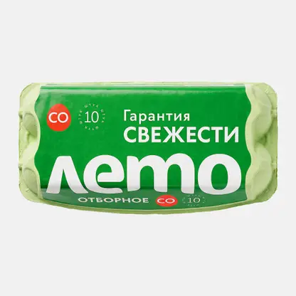 Яйцо куриное Лето С0 столовое 10шт