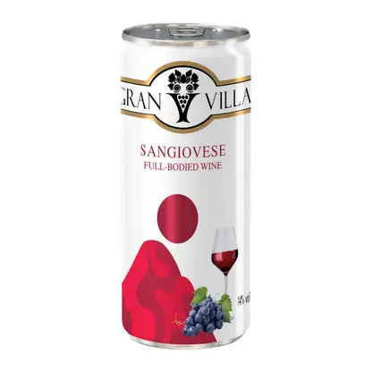 Вино Gran Villa Sangiovese красное полусухое 14% 250мл