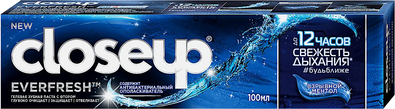 Зубная паста Closeup взрывной ментол 100мл