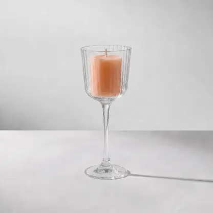 Подсвечник на ножке стеклянный Bohemia Royal Kuchen 22.5см