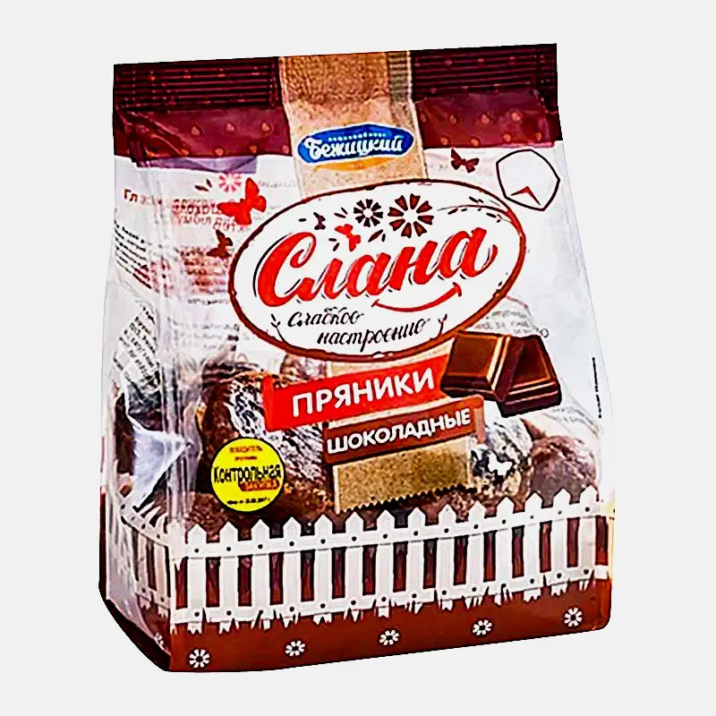 Пряники Слана с шоколадом глазированные 480г