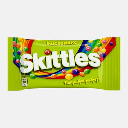 Драже Кисломикс в разноцветной сахарной глазури Skittles 38г