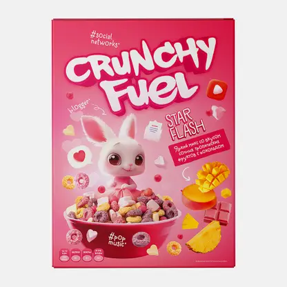 Готовый завтрак Crunchy Fuel Микс сочных тропических фруктов с шоколадом 200г