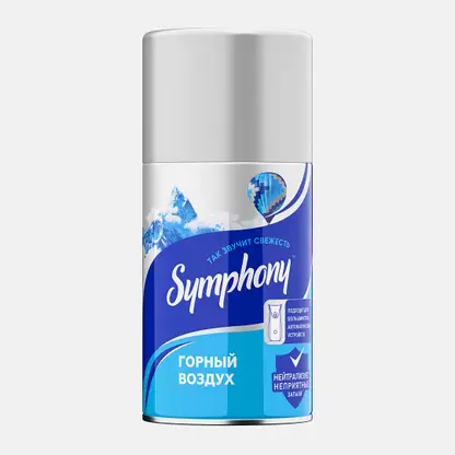 Освежитель воздуха сменный баллон Горный воздух Symphony 250мл