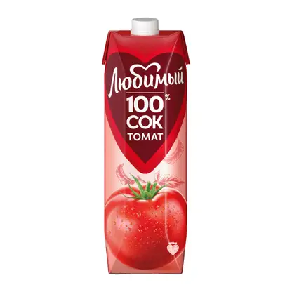 Изображение товара Сок Томатный с мякотью Любимый 970мл