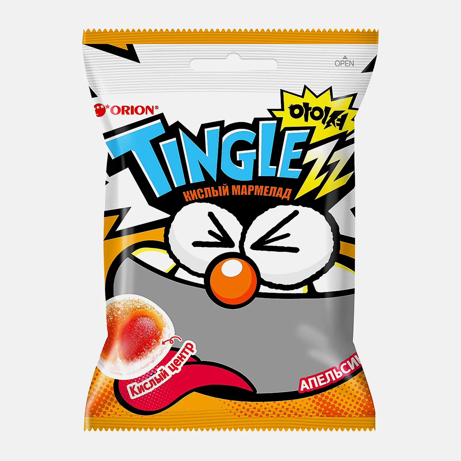 Изображение товара Жевательный мармелад со вкусом апельсина Tinglezz 50г качественный и вкусный продукт