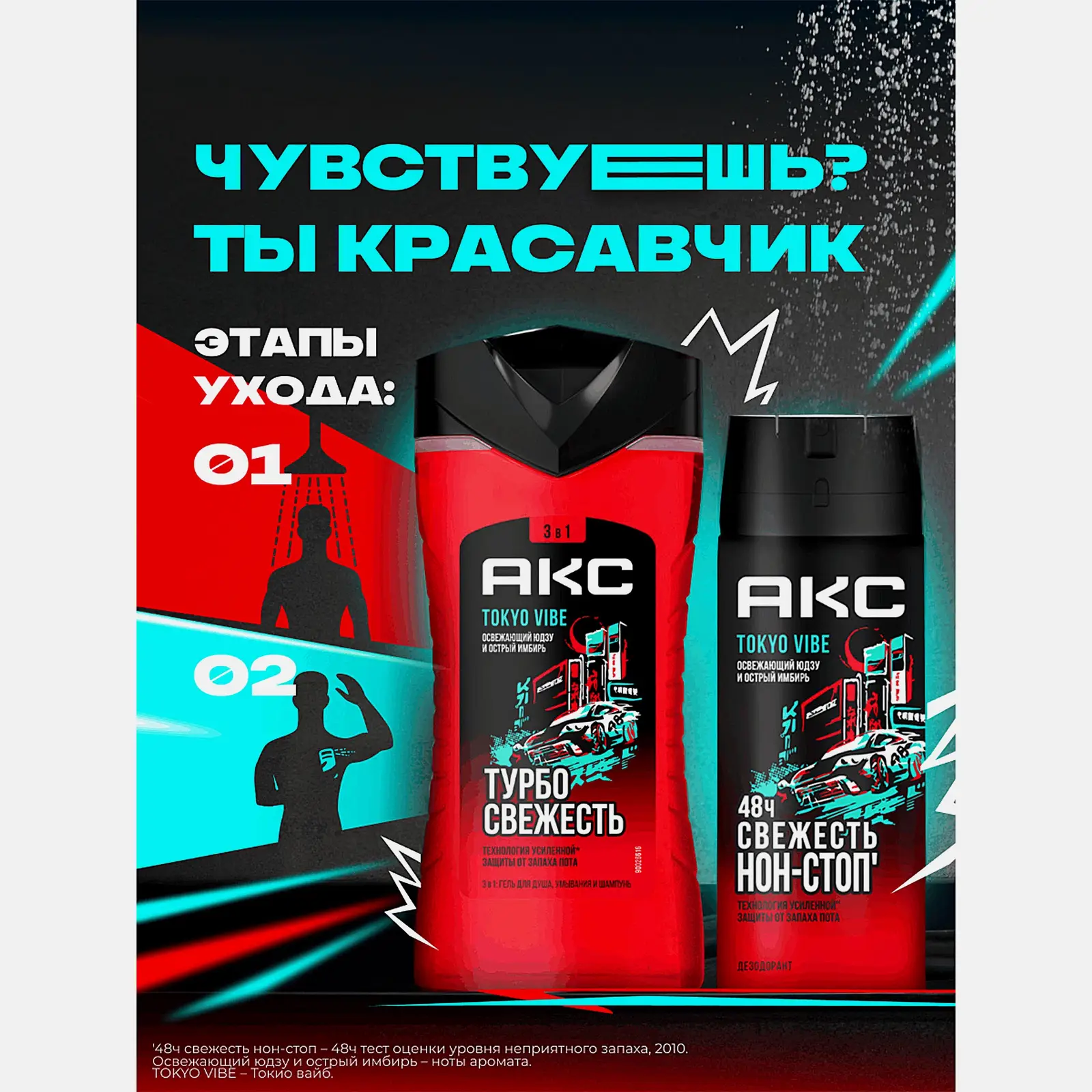 Дезодорант спрей мужской Свежесть Нон-стоп Tokyo Vibe 150мл - фото 6