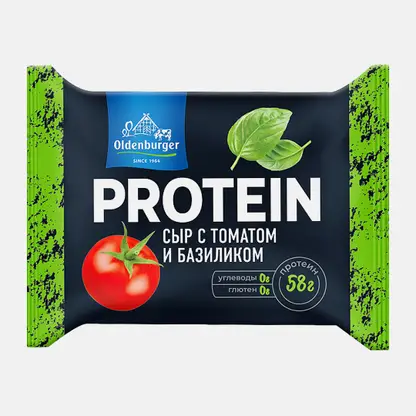 Сыр Oldenburger протеин с томатом и базиликом 30% 200г