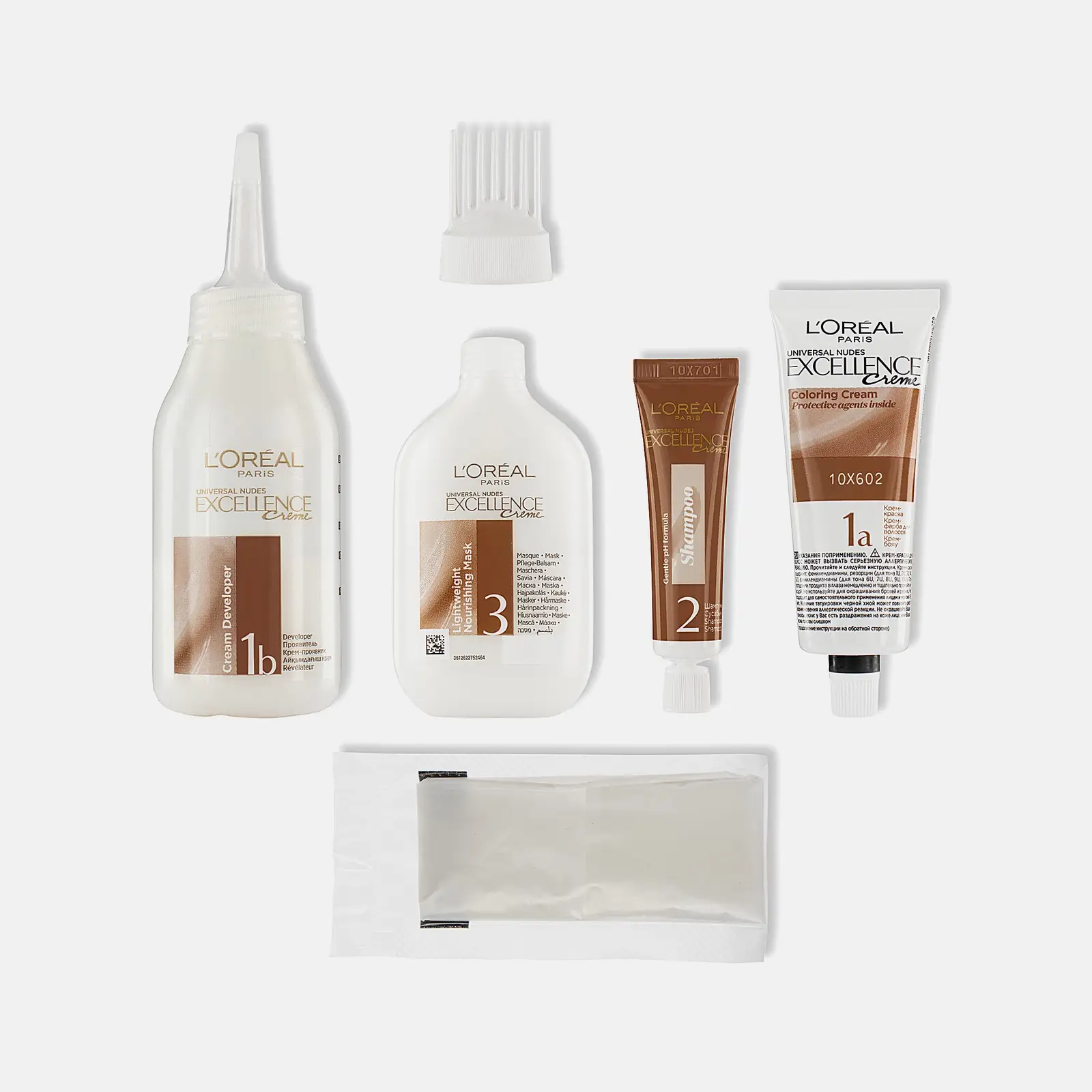 Крем-краска для волос L’Oréal Paris Excellence Creme Универсальные нюдовые оттенки без аммиака 7U Универсальный русый - фото 2