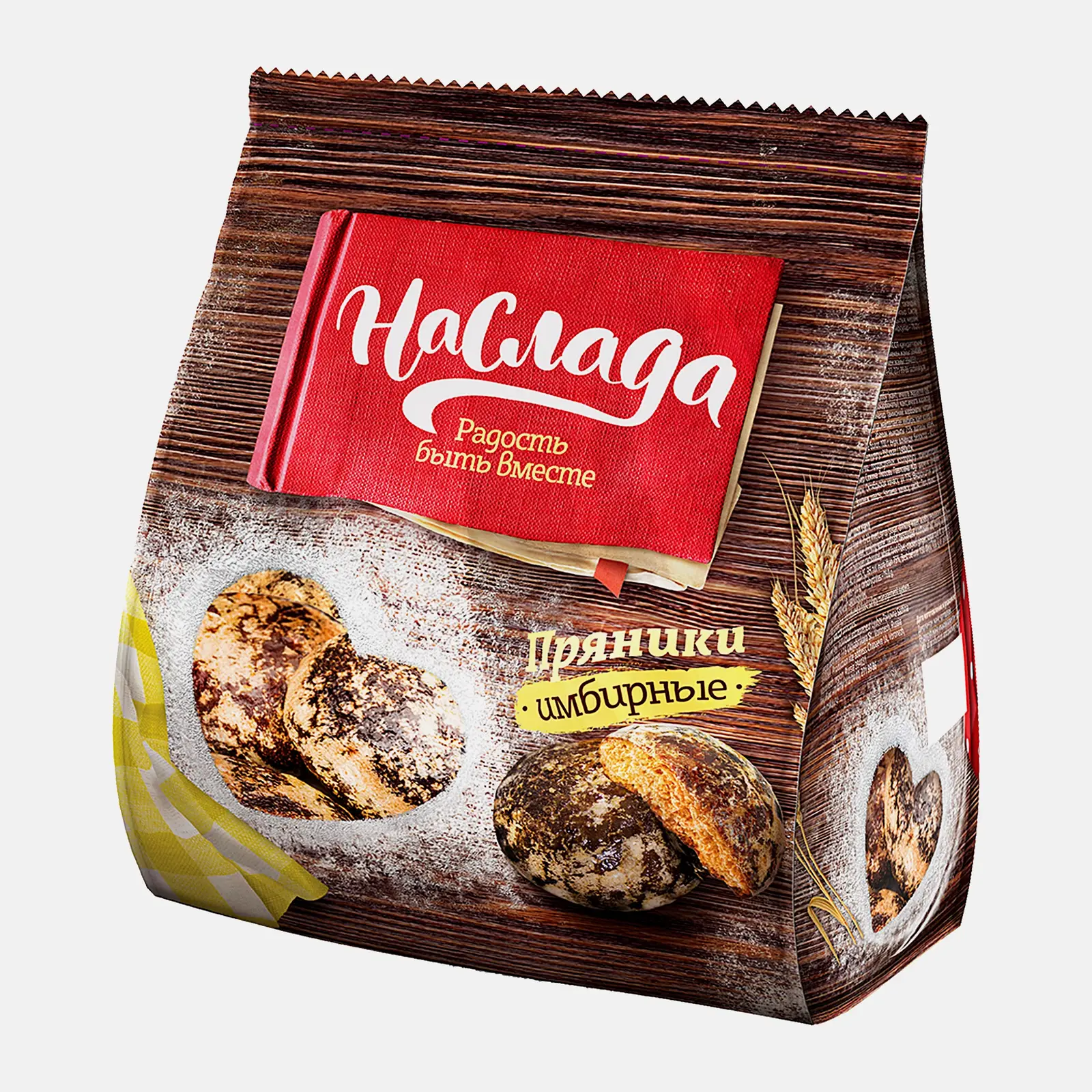 Изображение товара Имбирные пряники Наслада 340г - натуральное полезное лакомство для здоровья