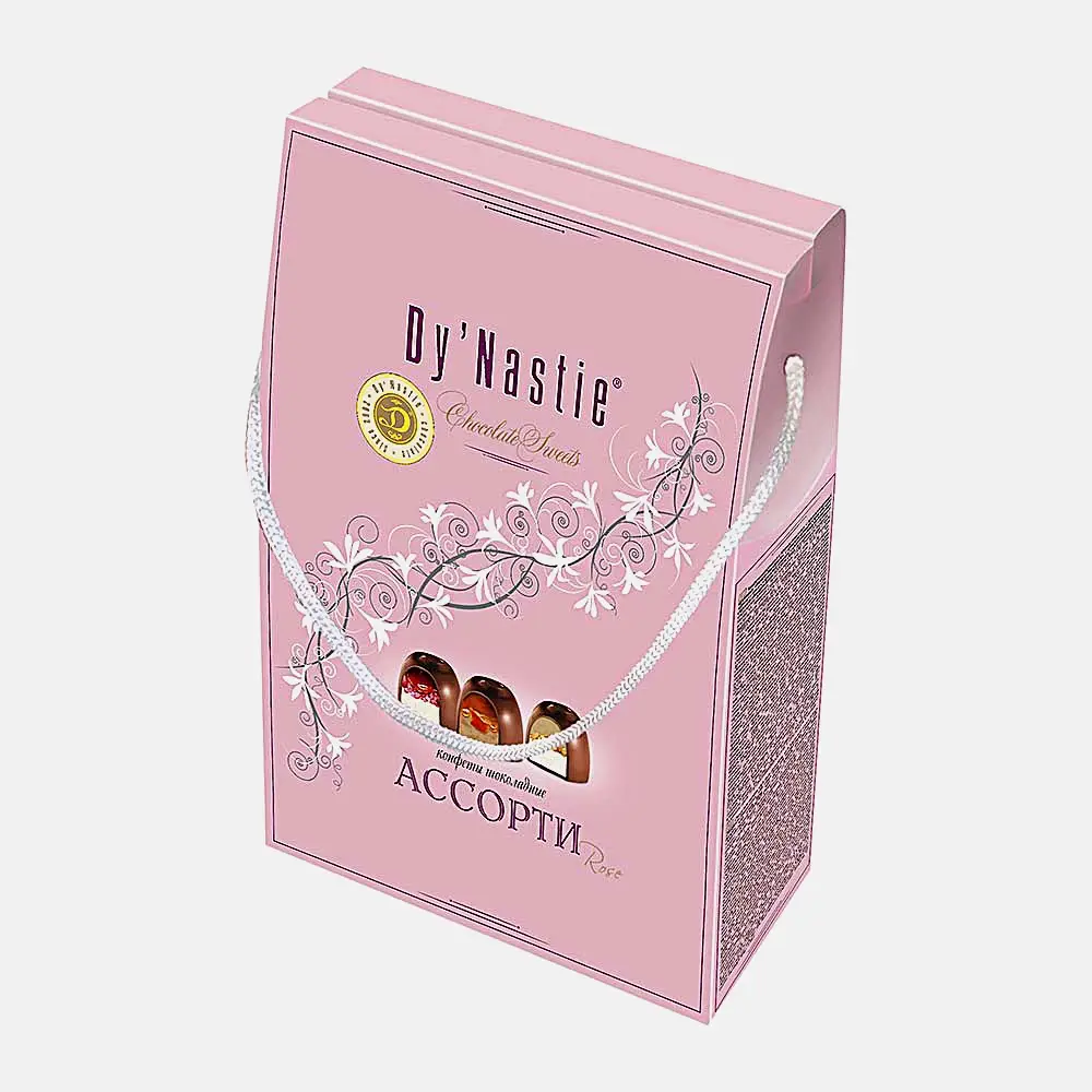 Конфеты шоколадные Brown/Rose/Вишня Dy Nastie 155г в ассортименте
