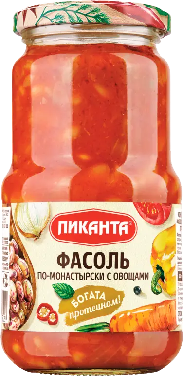 Постная еда: ФАСОЛЬ по-монастырски с овощами.