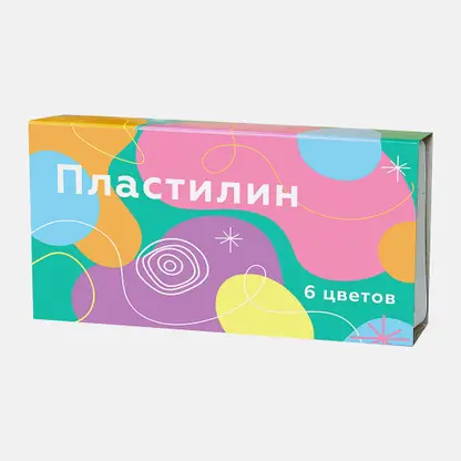 Пластилин Моя цена 6 цветов 90г