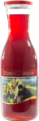 Вино Монах Тамани красное сладкое 10.5% 1л