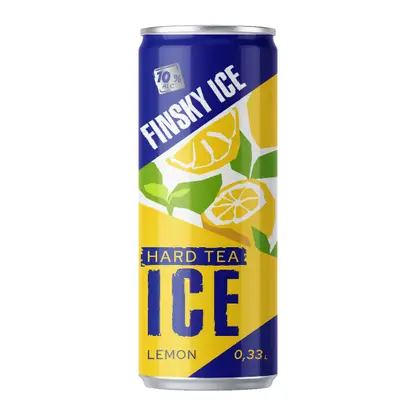 Изображение товара Алкогольный напиток негазированный со вкусом чёрный чай с лимоном Finsky Ice 10% 250мл
