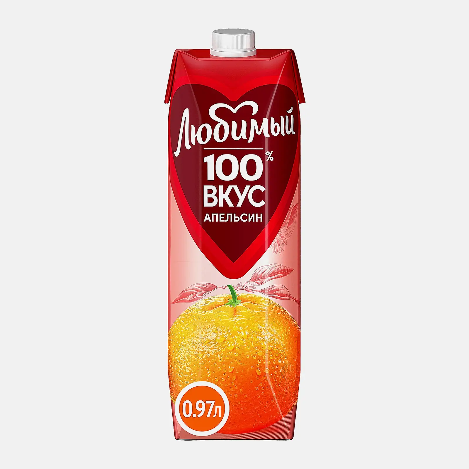 Изображение товара Нектар Любимый апельсин с мякотью 970 мл натуральный фруктовый напиток