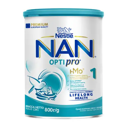 Изображение товара Молочная смесь NAN 1 OptiPro с рождения 800г