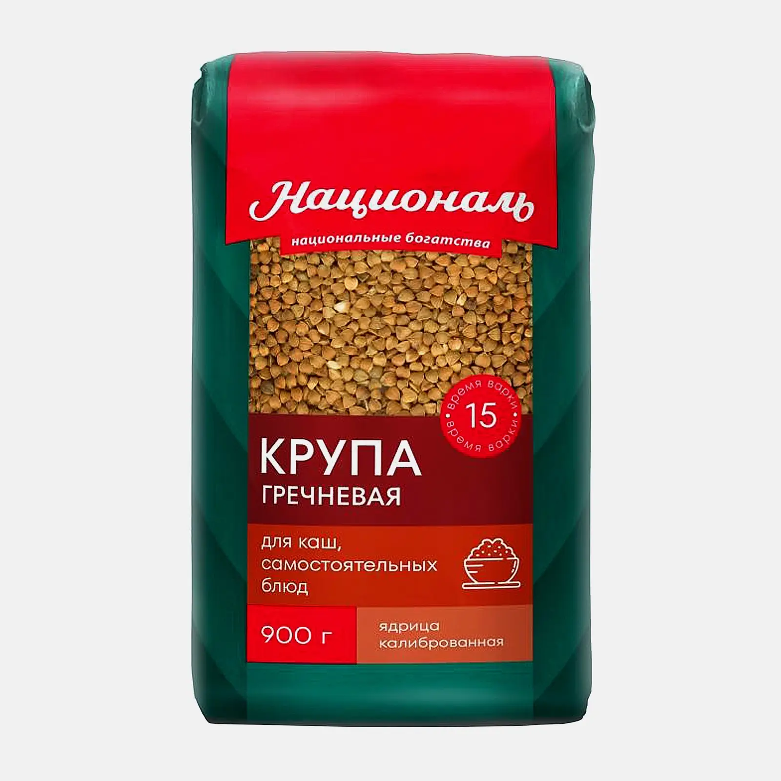 Крупа Националь гречневая ядрица 900г