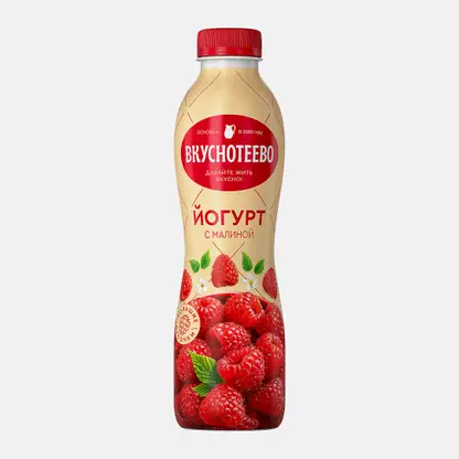 Йогурт Вкунотеево с малиной 2% 690г