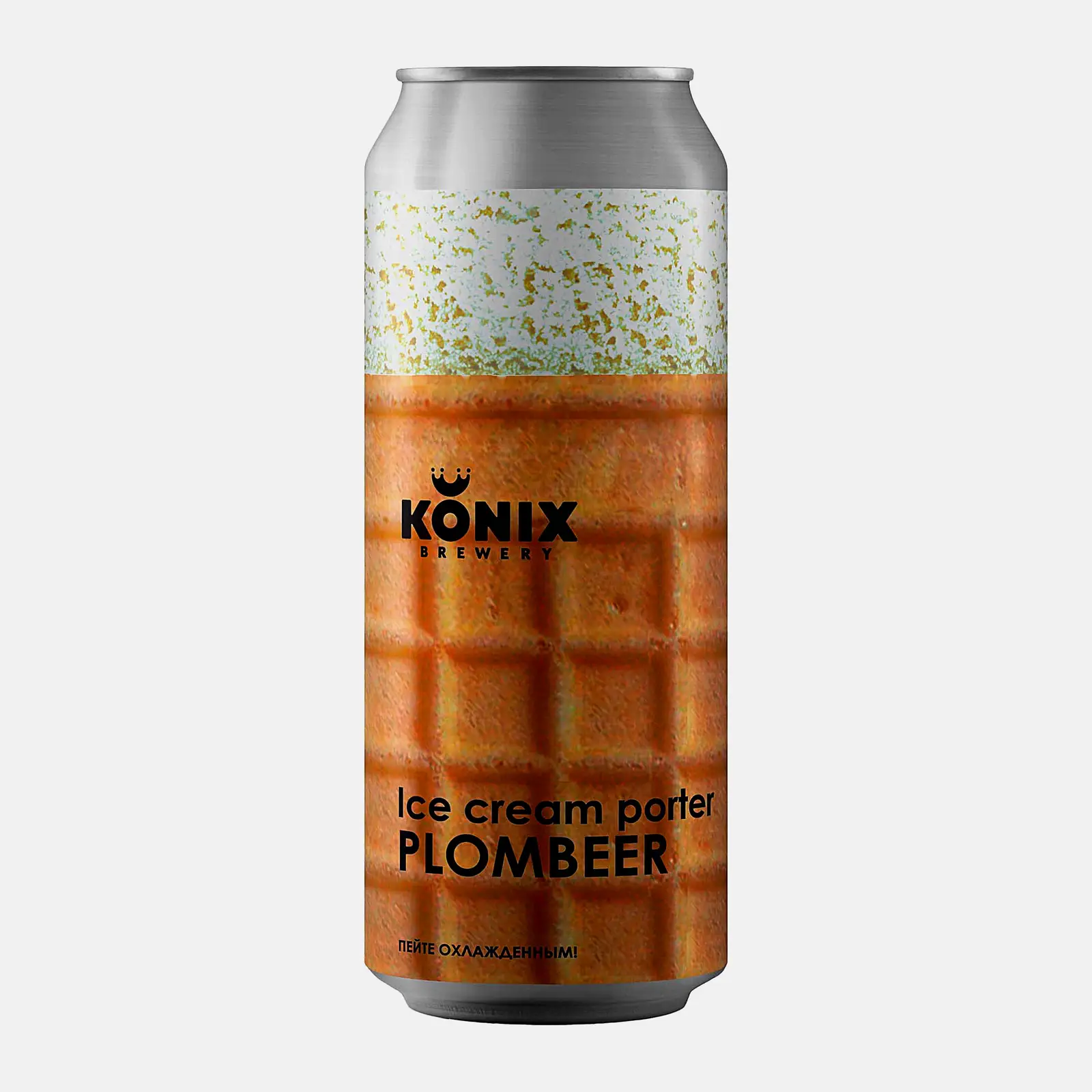 Пивной напиток Konix Ice Cream Porter Plombeer темный нефильтрованный 7% 450мл