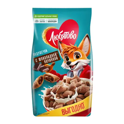 Изображение товара Подушечки Любятово Шоколадные 500г