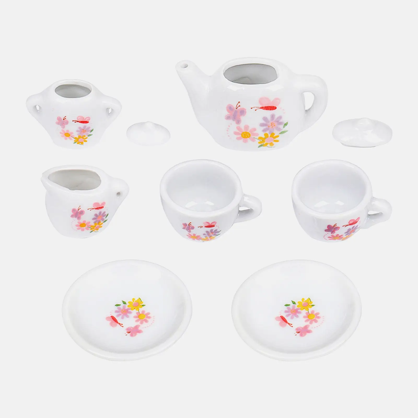 Игровой набор керамической посуды для чаепития 180г 17.5*11.5*3.5см в ассортименте - фото 9