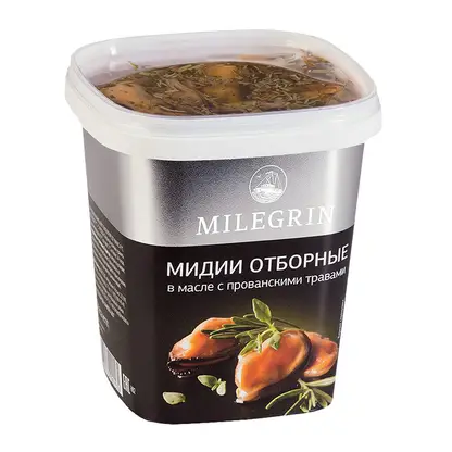 Изображение товара Мидии Milegrin в масле с прованскими травами 415г
