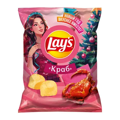 Изображение товара Чипсы Lays Краб 140г