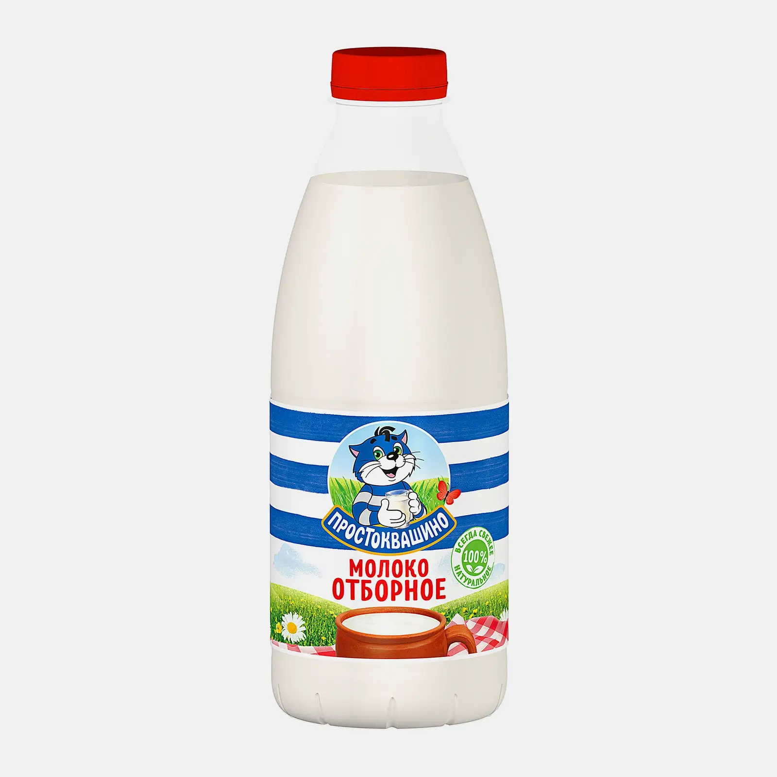 Изображение товара Молоко Простоквашино пастеризованное 3.4-4.5% 930мл