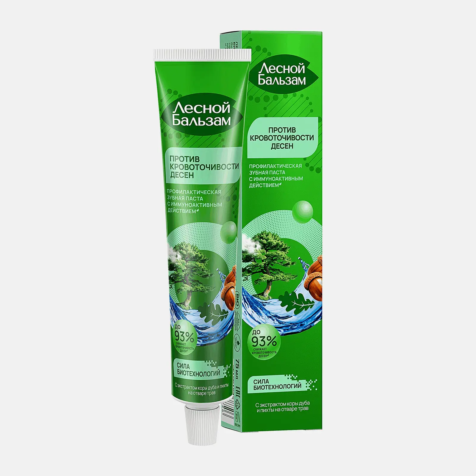 Изображение товара Зубная паста Лесной бальзам При кровоточивости десен 75мл для чувствительных десен