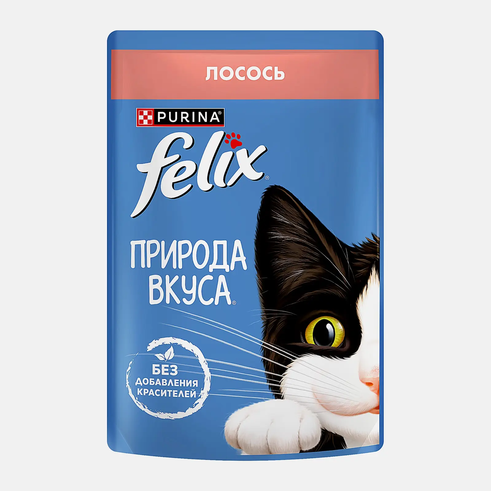 Влажный корм для кошек Природа вкуса c лососем Felix 75г