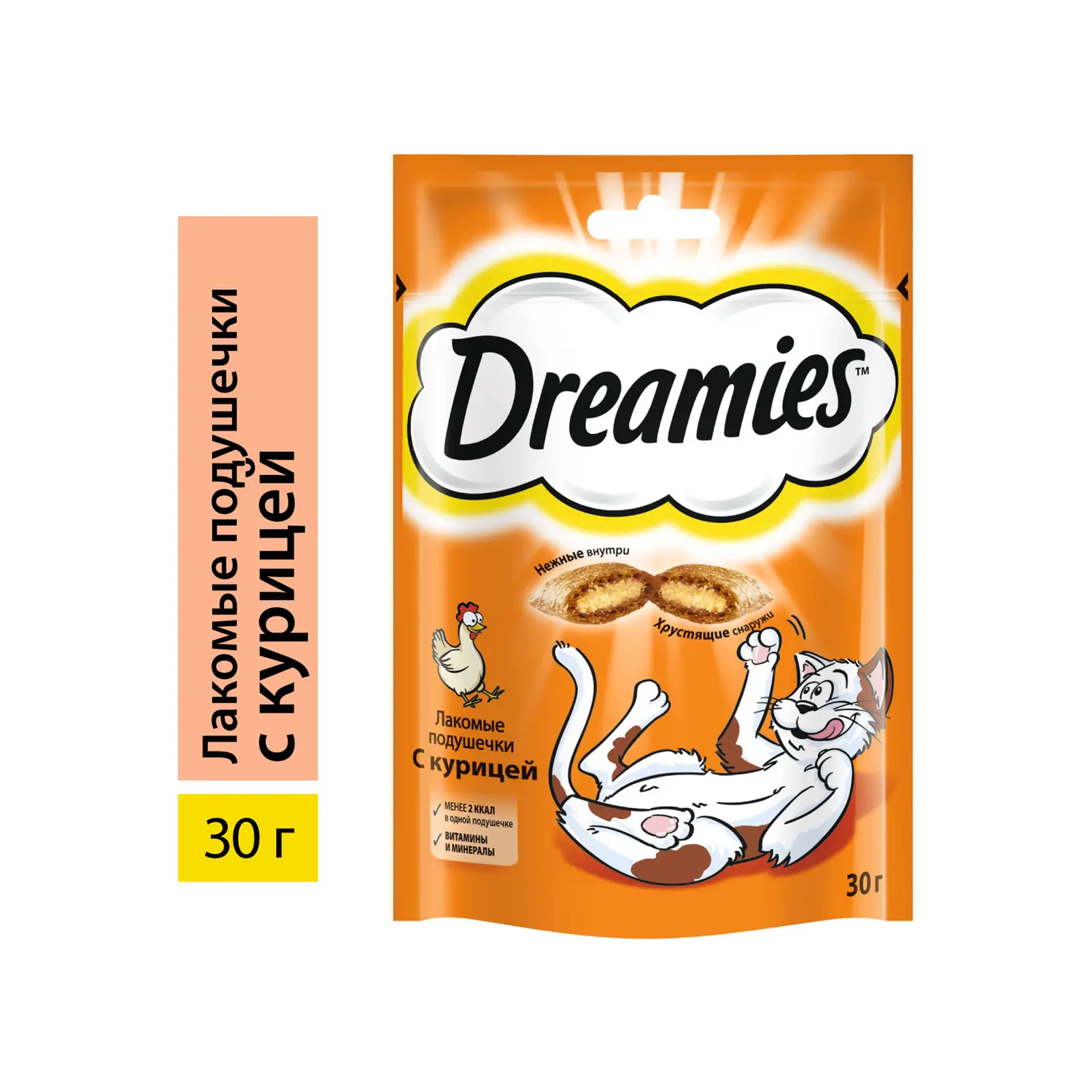 Лакомство для кошек Dreamies с курицей 30г