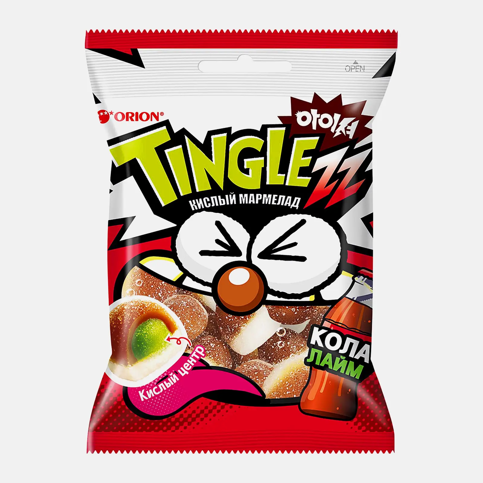 Жевательный мармелад со вкусом колы и лайма Tinglezz 50г Жевательный мармелад со вкусом колы и лайма Tinglezz 50г