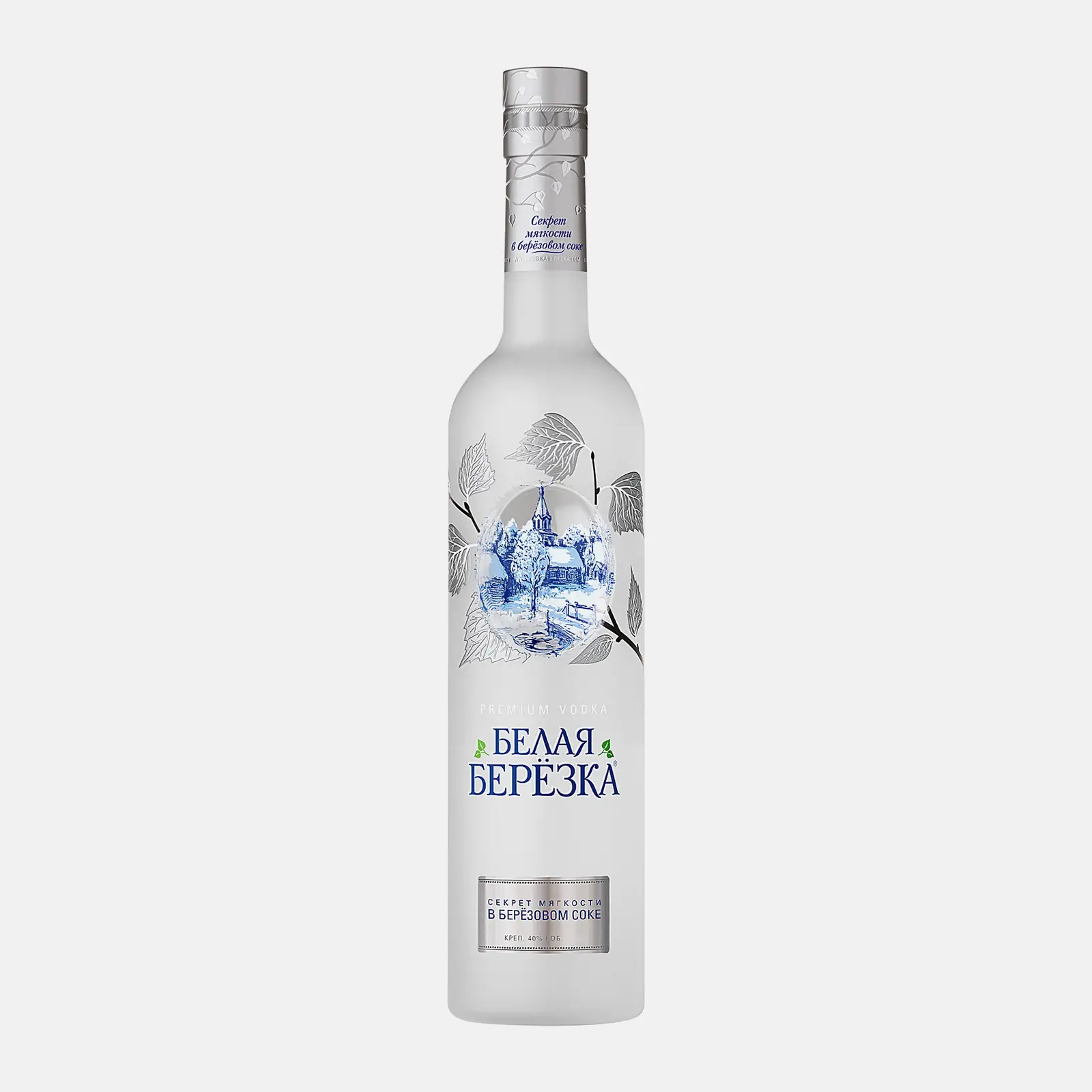Изображение товара Водка Белая Березка 40% 375мл - премиум классическая водка