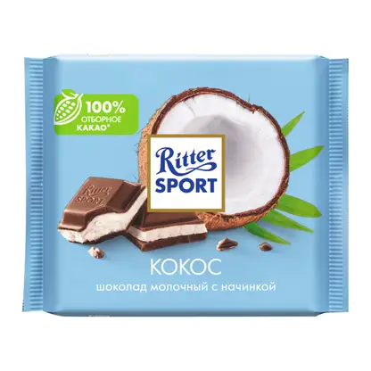 Изображение товара Шоколад Молочный Кокос Ritter Sport 100г