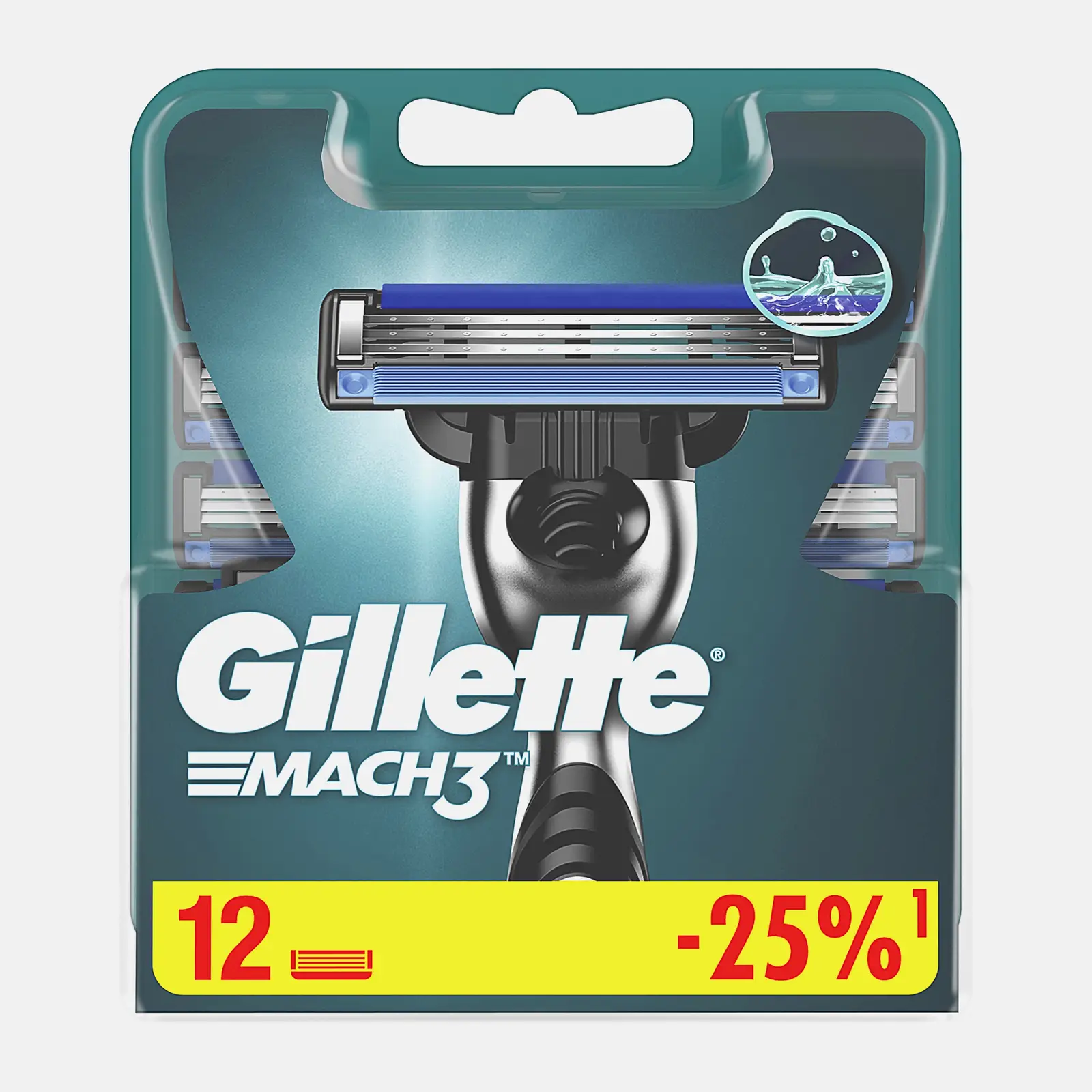 Кассеты для бритья Gillette Mach3 12шт