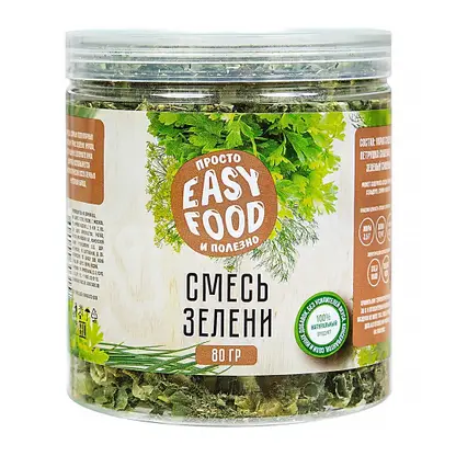 Изображение товара Смесь зелени Easy Food 80г