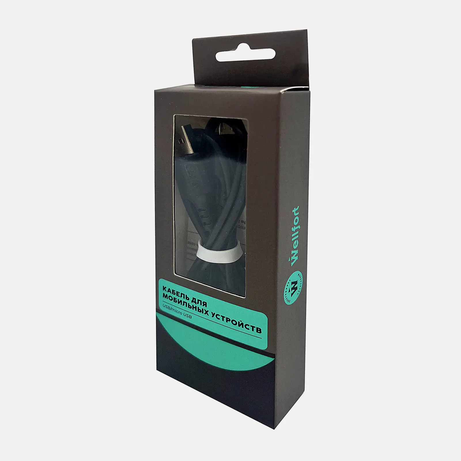 Изображение товара Кабель Wellfort micro USB 2А 1м для зарядки и передачи данных