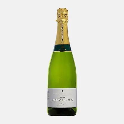 Белое полусладкое игристое вино Nuviana Cava выдержанное 13.5% 750мл