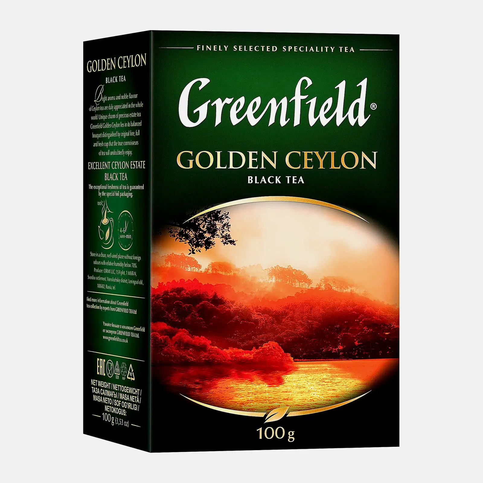 Чай черный Greenfield Golden Ceylon 100г