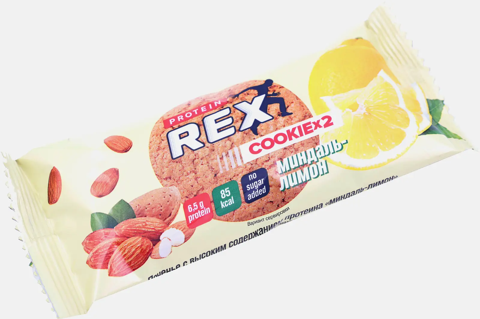 Протеиновое печенье Protein Rex Миндаль и лимон 50г