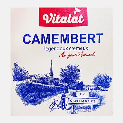 Сыр Vitalat Камамбер с белой плесенью 45% 100г