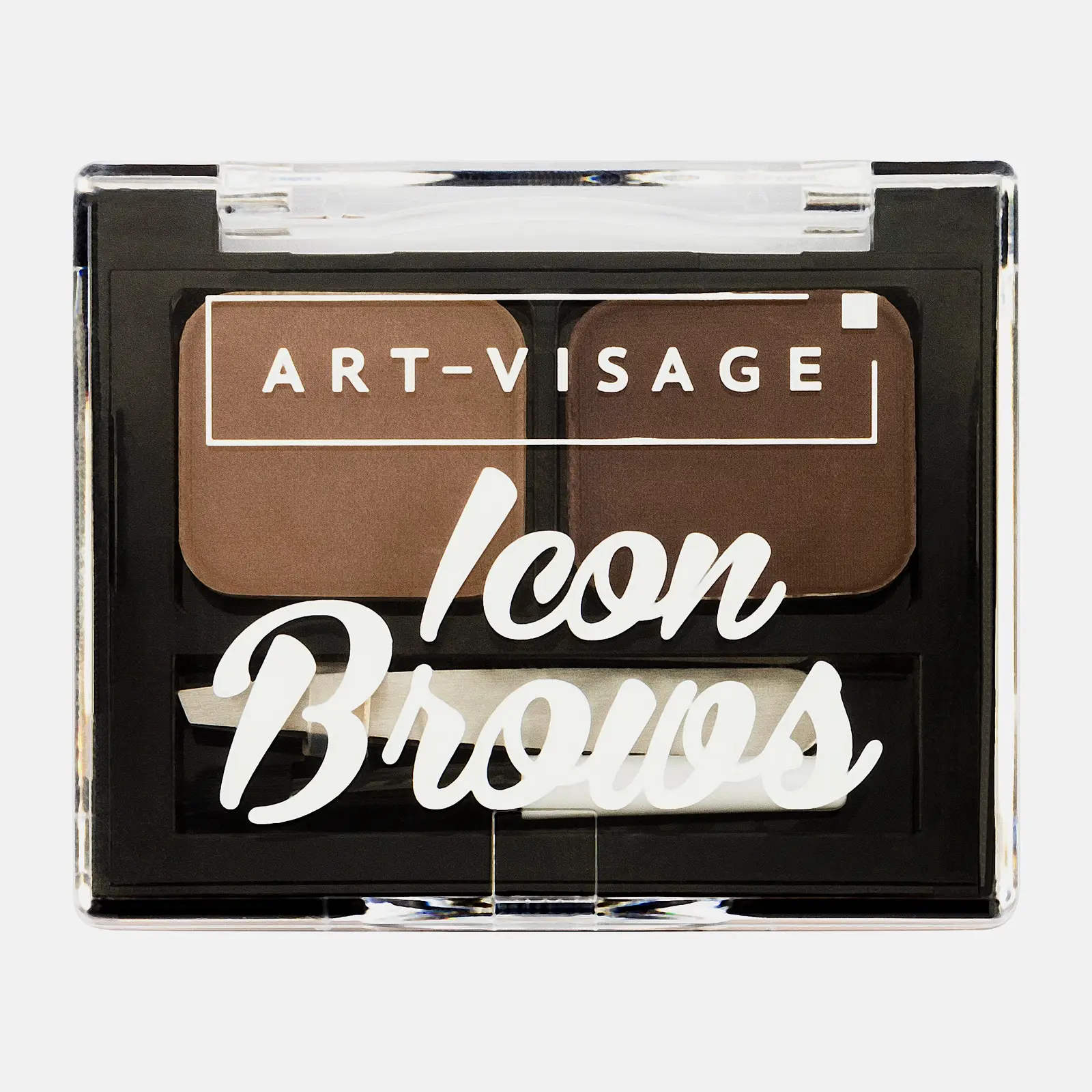 Тени для бровей Art-Visage двойные монохромные тон 102 брюнет