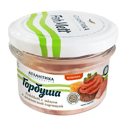 Изображение товара Рубленная горбуша Атлантика FishMett с медом и дижонской горчицей 170г