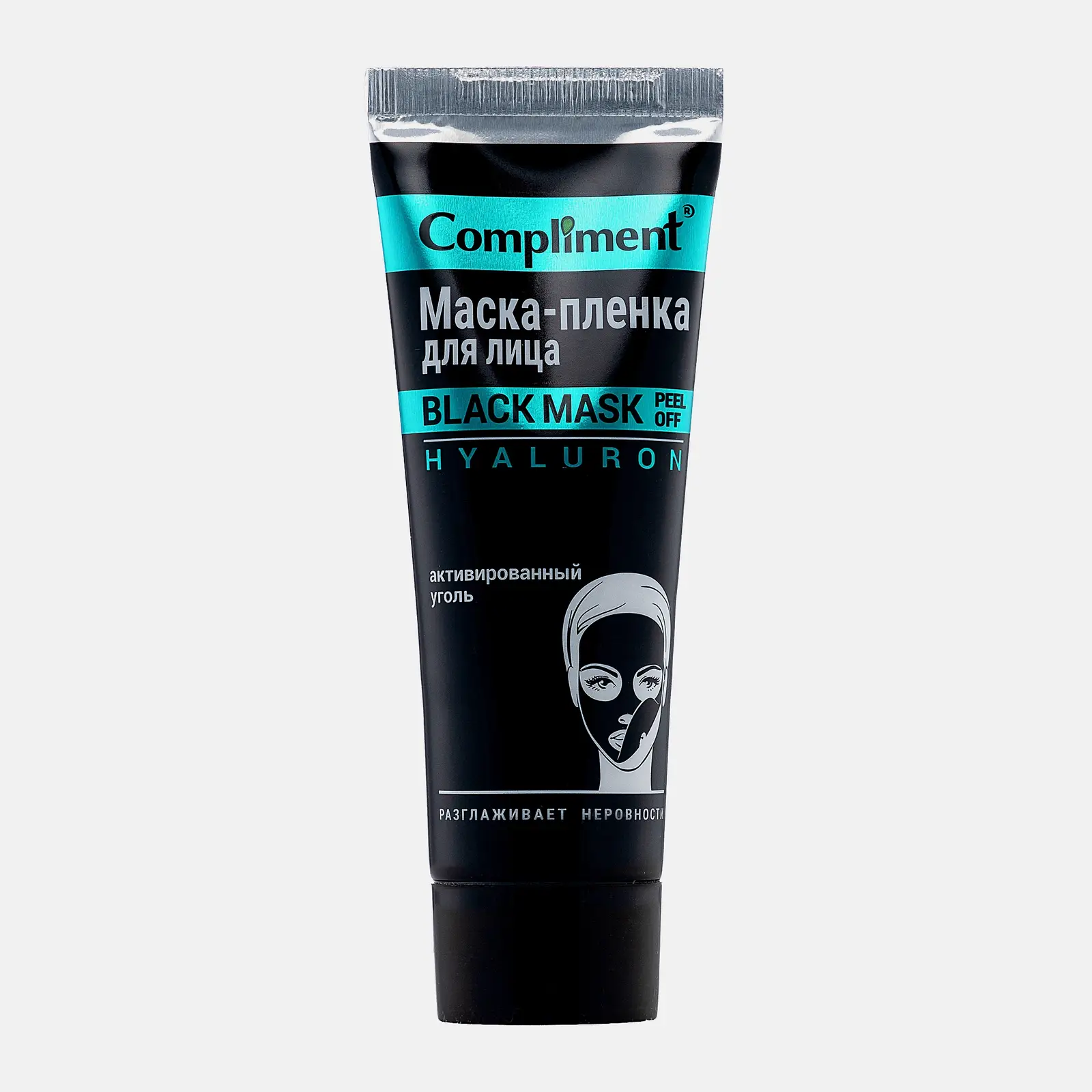 Маска-пленка для лица Compliment Black Mask Hyaluron 80мл