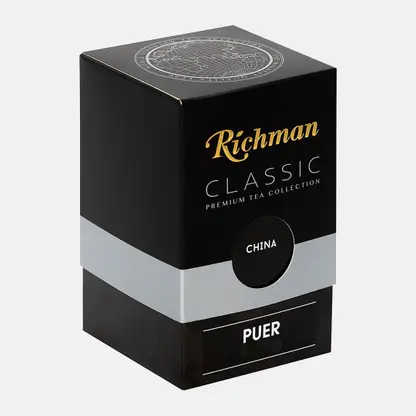 Черный чай Пуэр листовой Richman 100г