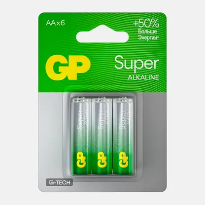 Батарейки GP Super AA 6шт